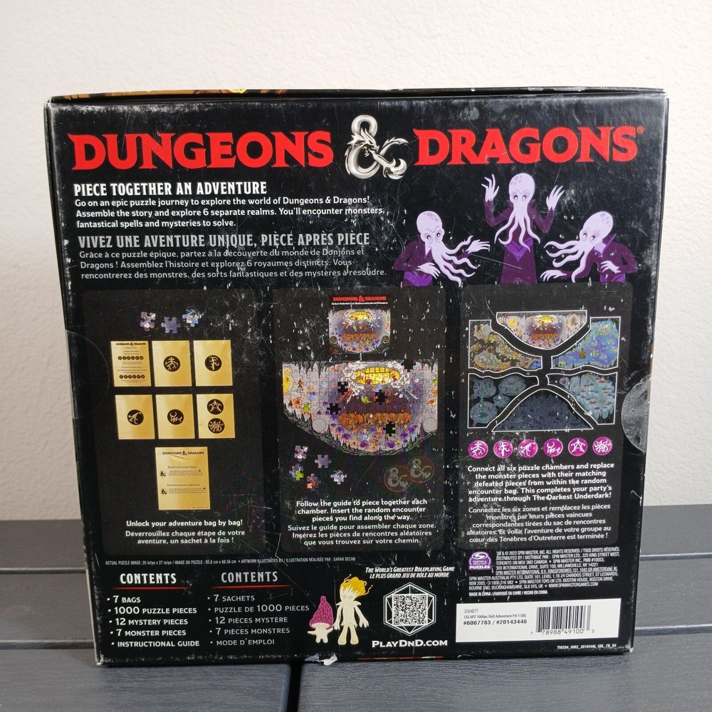 Dungeons & Dragons Build And Explore Adventure Puzzle 6 Chambers 1000 PCS -ZB - Picture 4 of 7